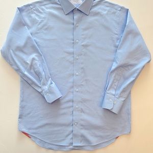 Lorenzo Uomo Perfect Blue Shirt Men’s size 16.5 32-34